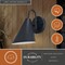 Vaxcel Hanson Steel 1 Light LED Matte Black and White Contemporary Dark Sky In/Outdoor Wall Sconce T0740 - alternate 5